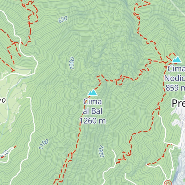Map of Cima al Bal