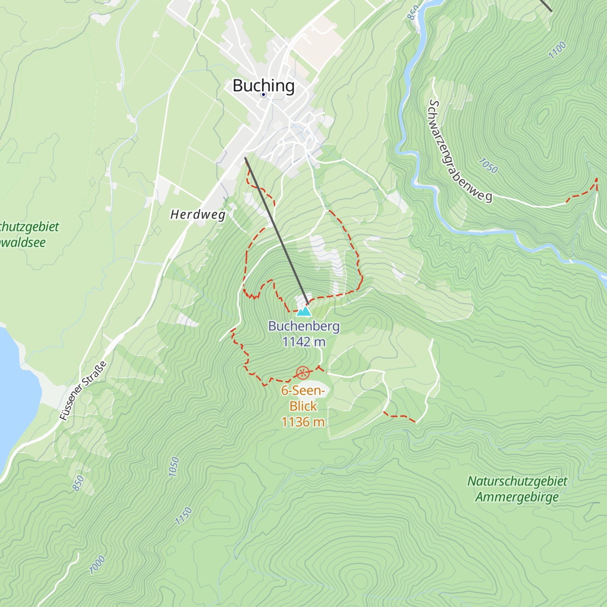 Buchenbergalm map