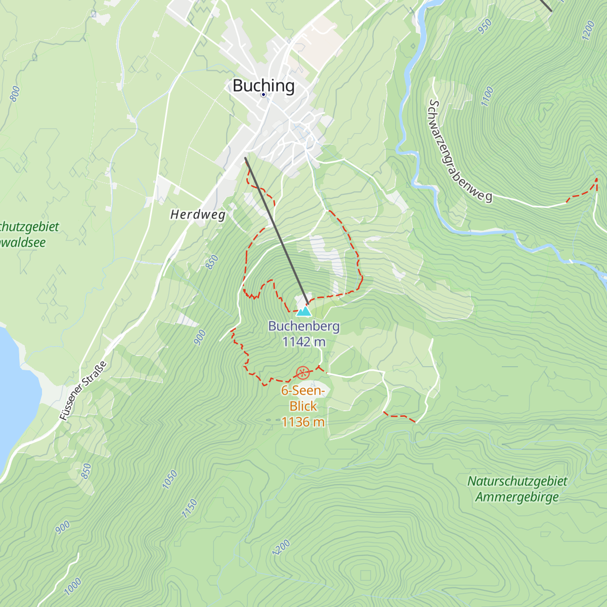 Buchenbergalm map