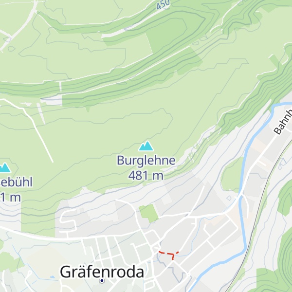 Map of Burglehne