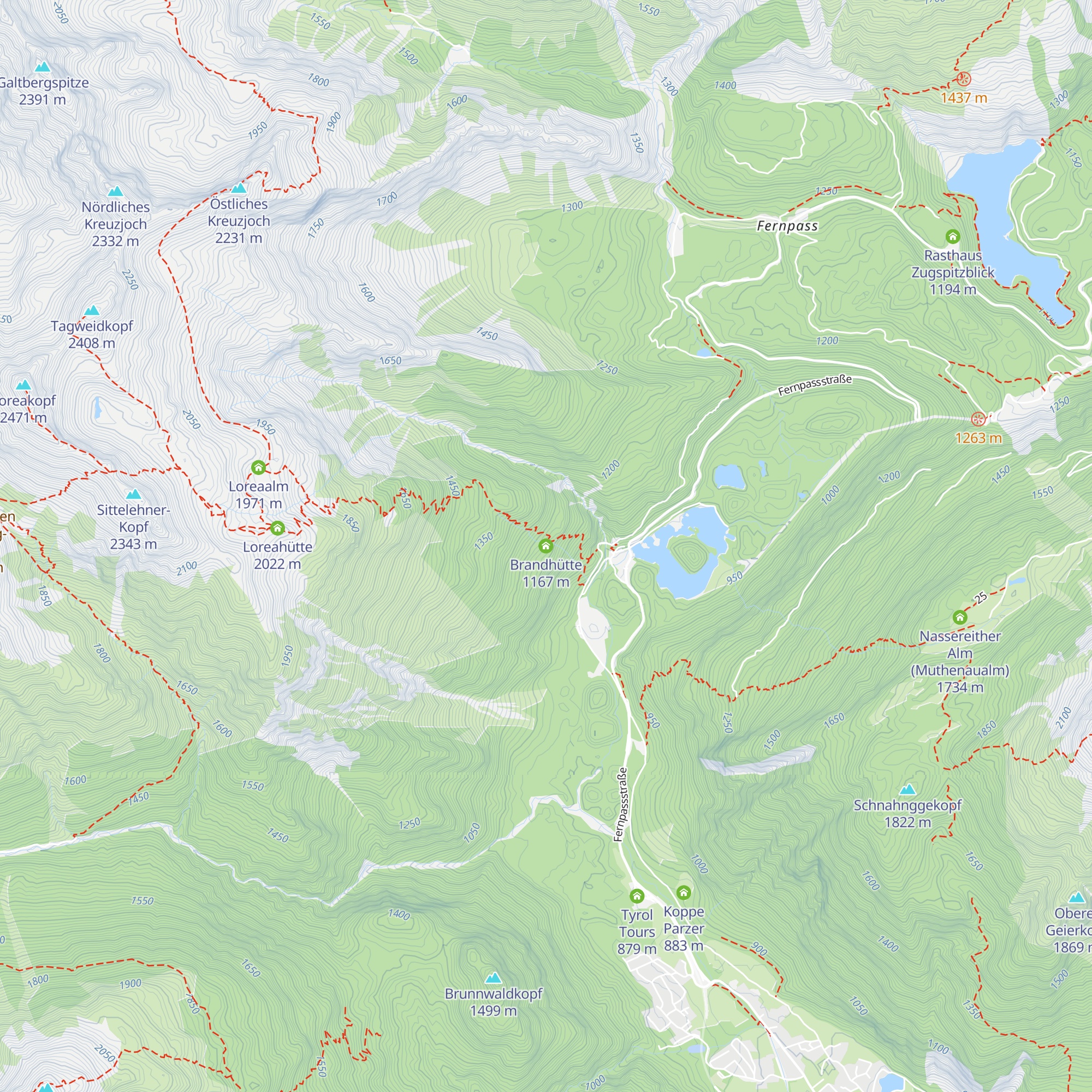 Brandhütte map
