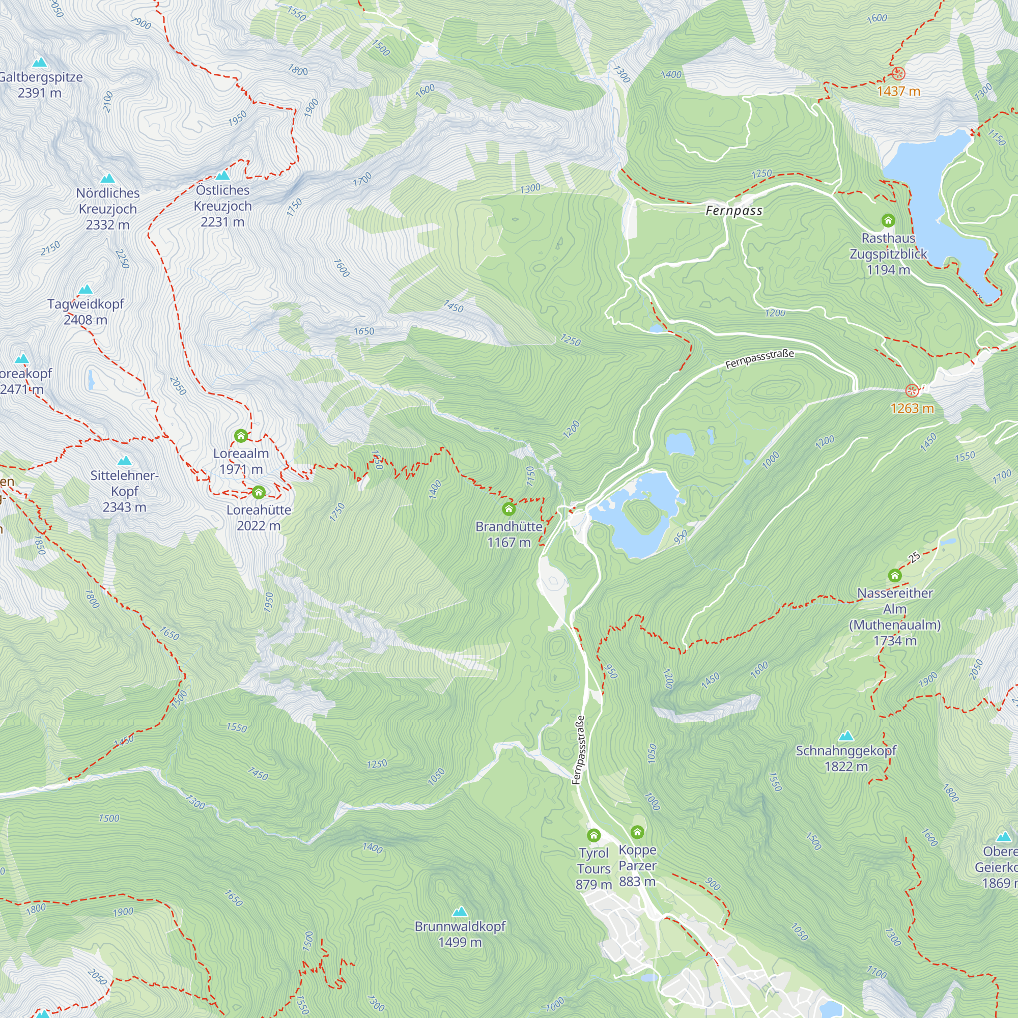 Brandhütte map