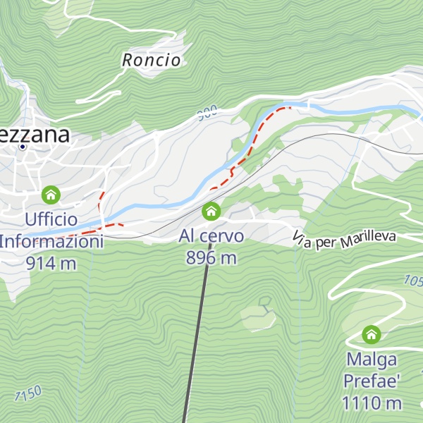 Map of Al cervo