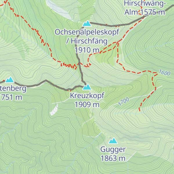 Map of Kreuzkopf