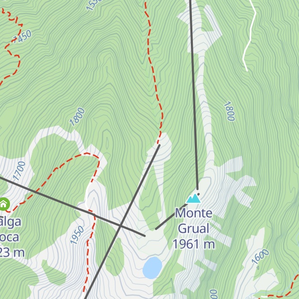 Map of Malga Grual