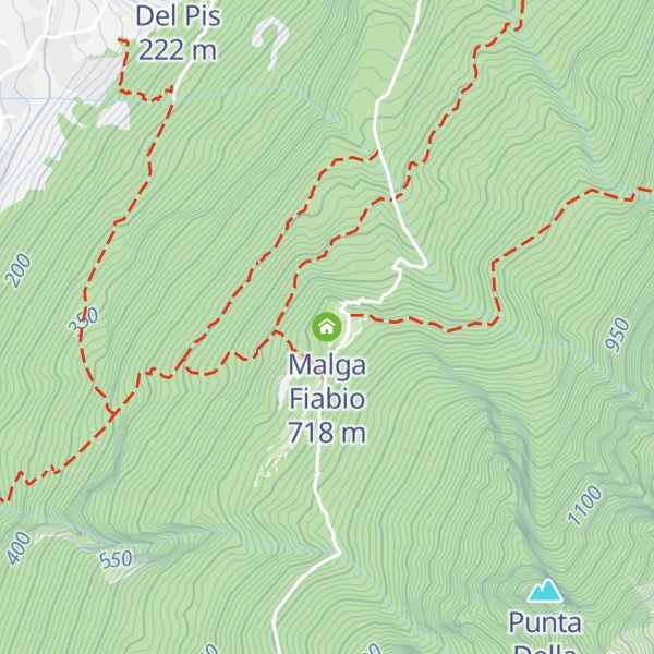 Map of Malga Fiabio