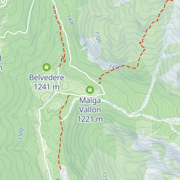 Map of Malga Vallon
