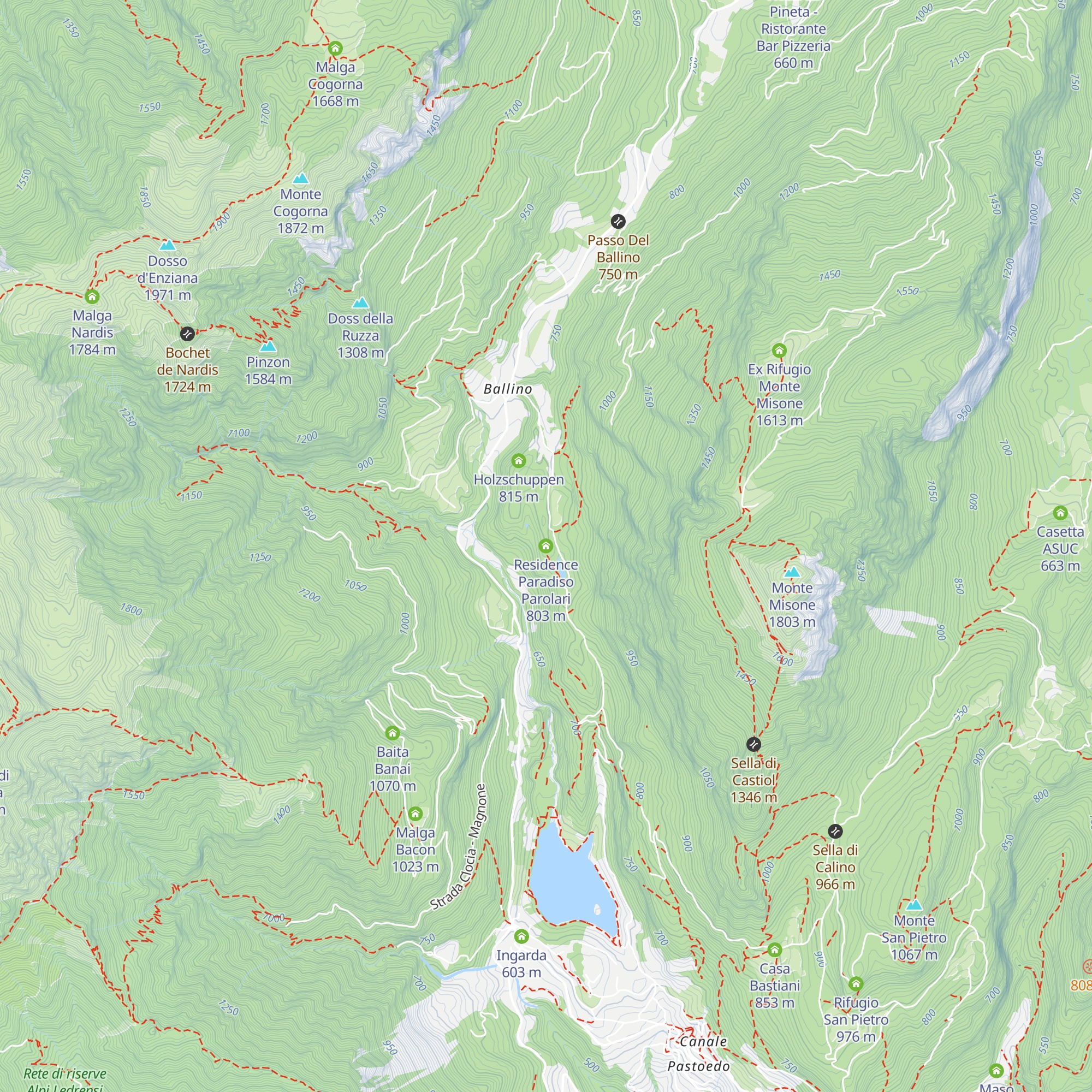 Residence Paradiso Parolari map