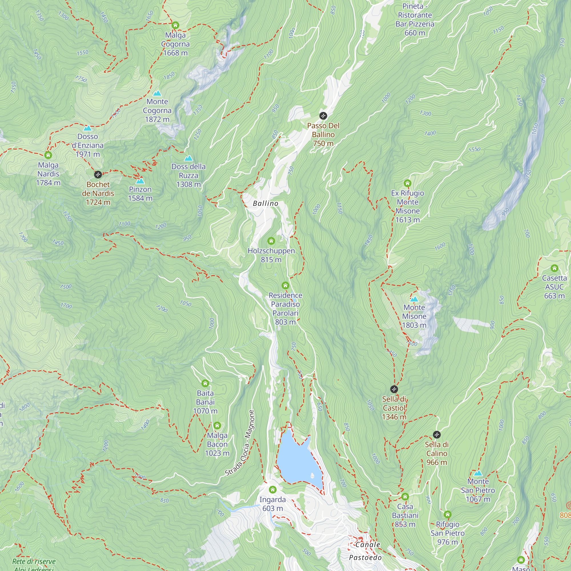 Residence Paradiso Parolari map