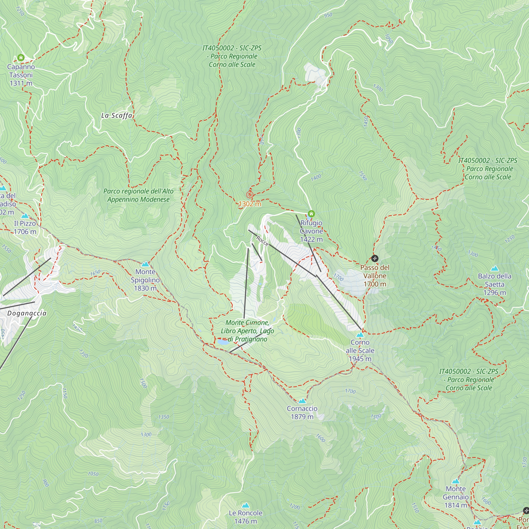 Baita del Sole map
