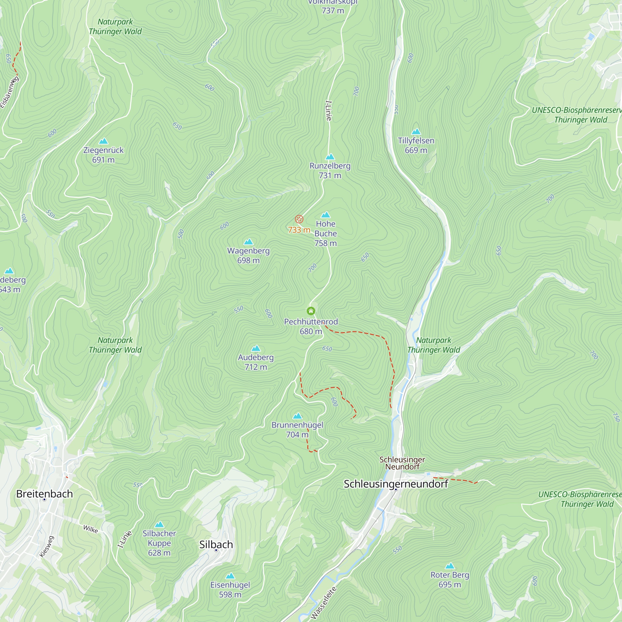 Pechhüttenrod map