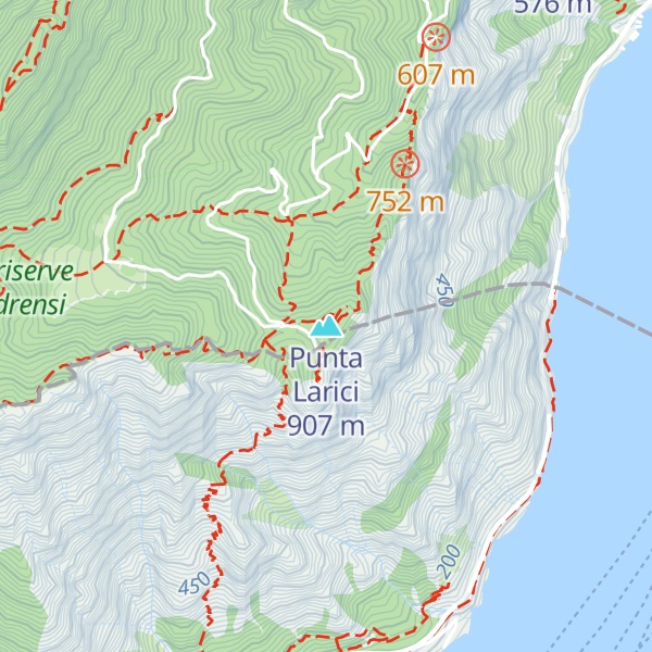 Map of Punta Larici