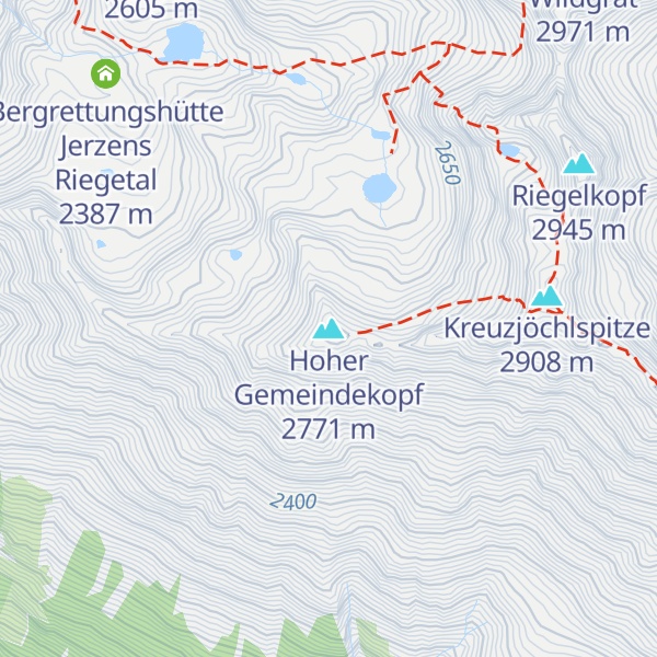 Map of Hoher Gemeindekopf