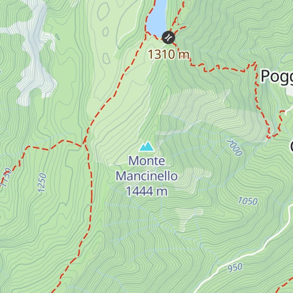 Map of Monte Mancinello