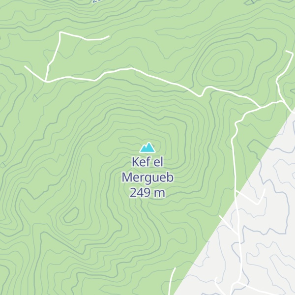 Map of Kef el Mergueb