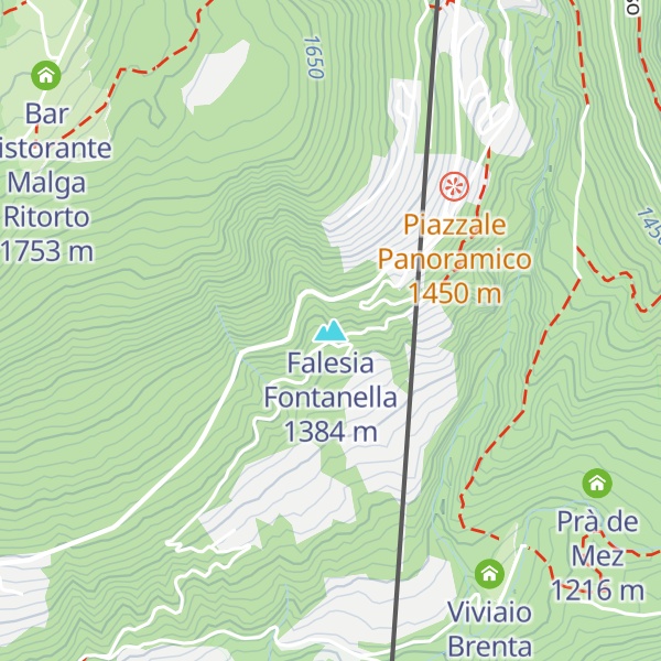 Map of Falesia Fontanella