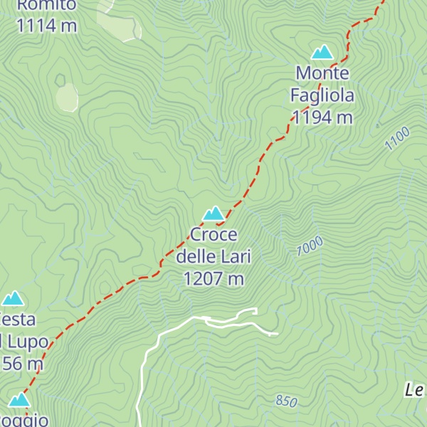 Map of Croce delle Lari