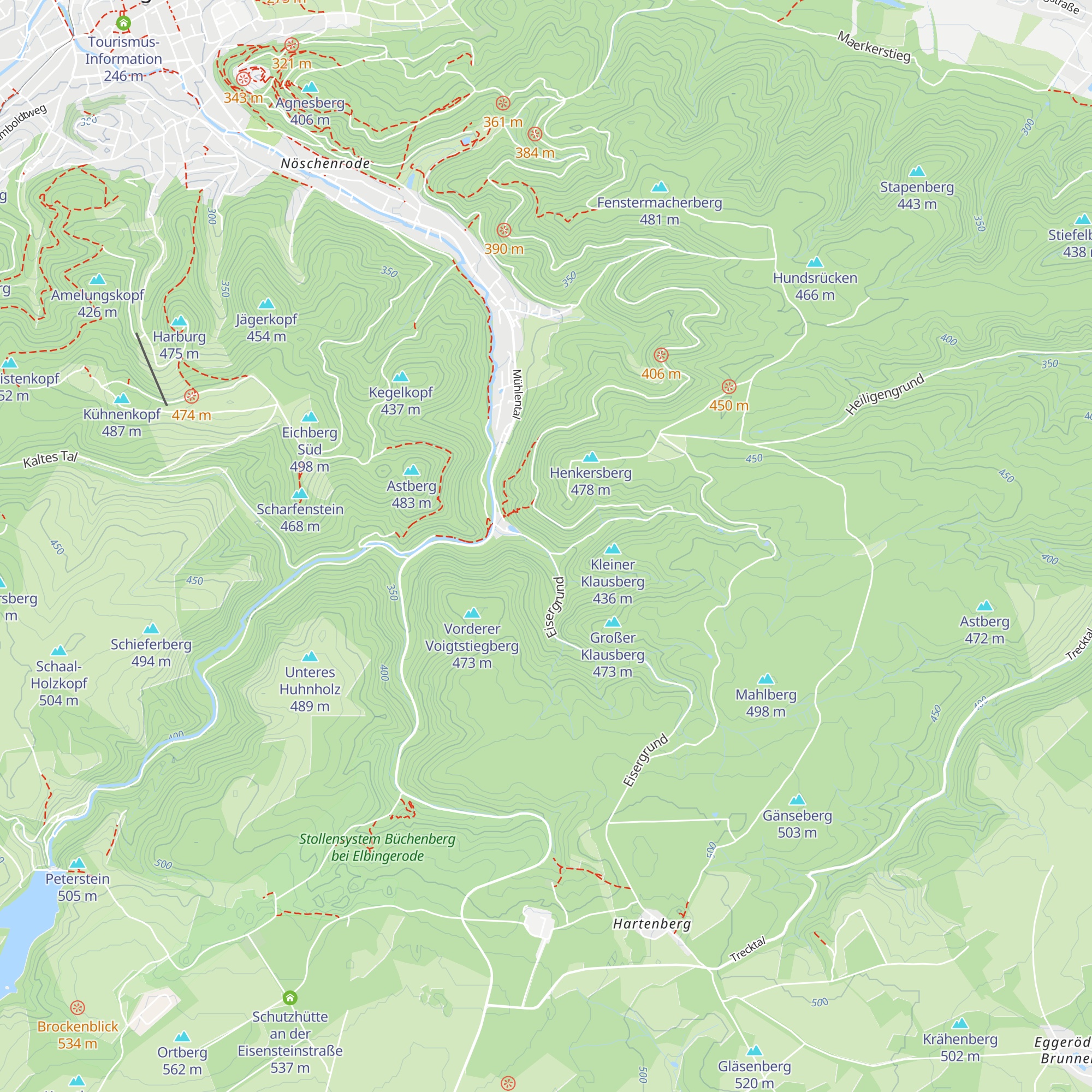 Köhlerhütten map