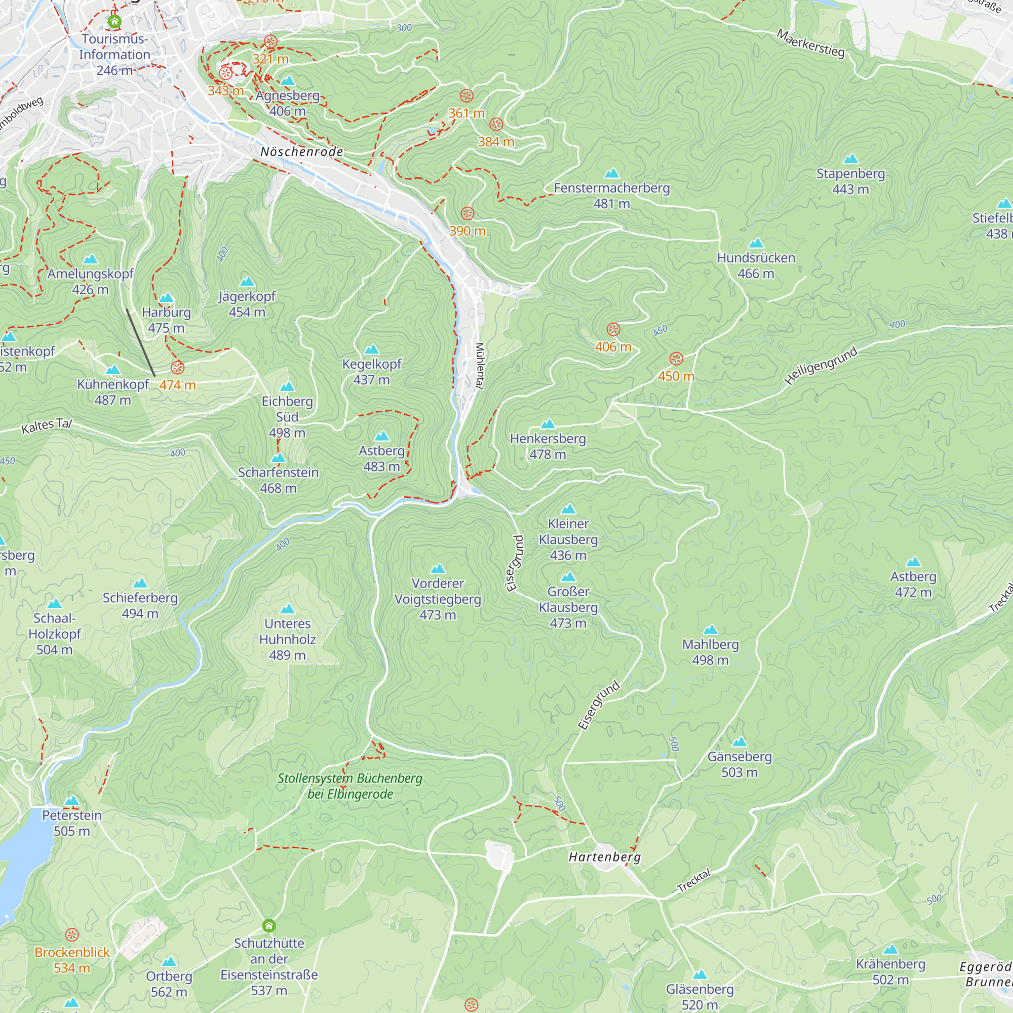 Köhlerhütten map