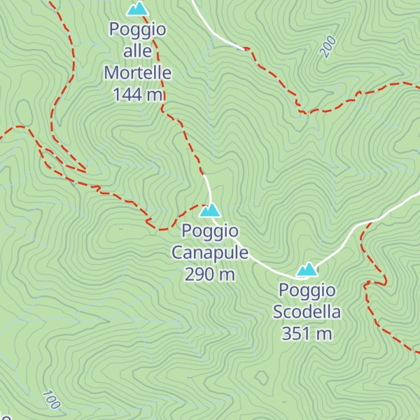 Map of Poggio Canapule