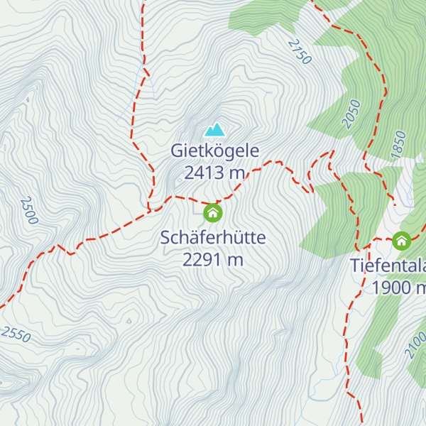 Map of Schäferhütte