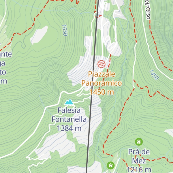 Map of Panorama Hotel Fontanella