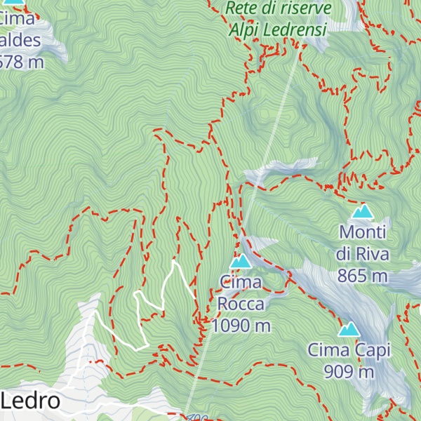 Map of Malga Degiacomi