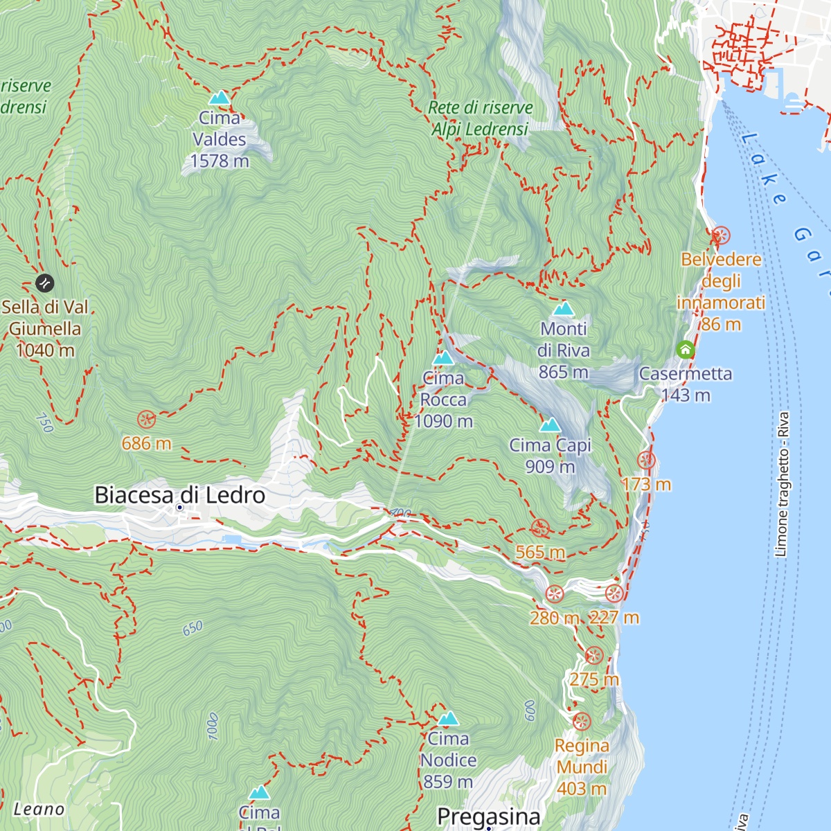 Bivacco Arcioni map