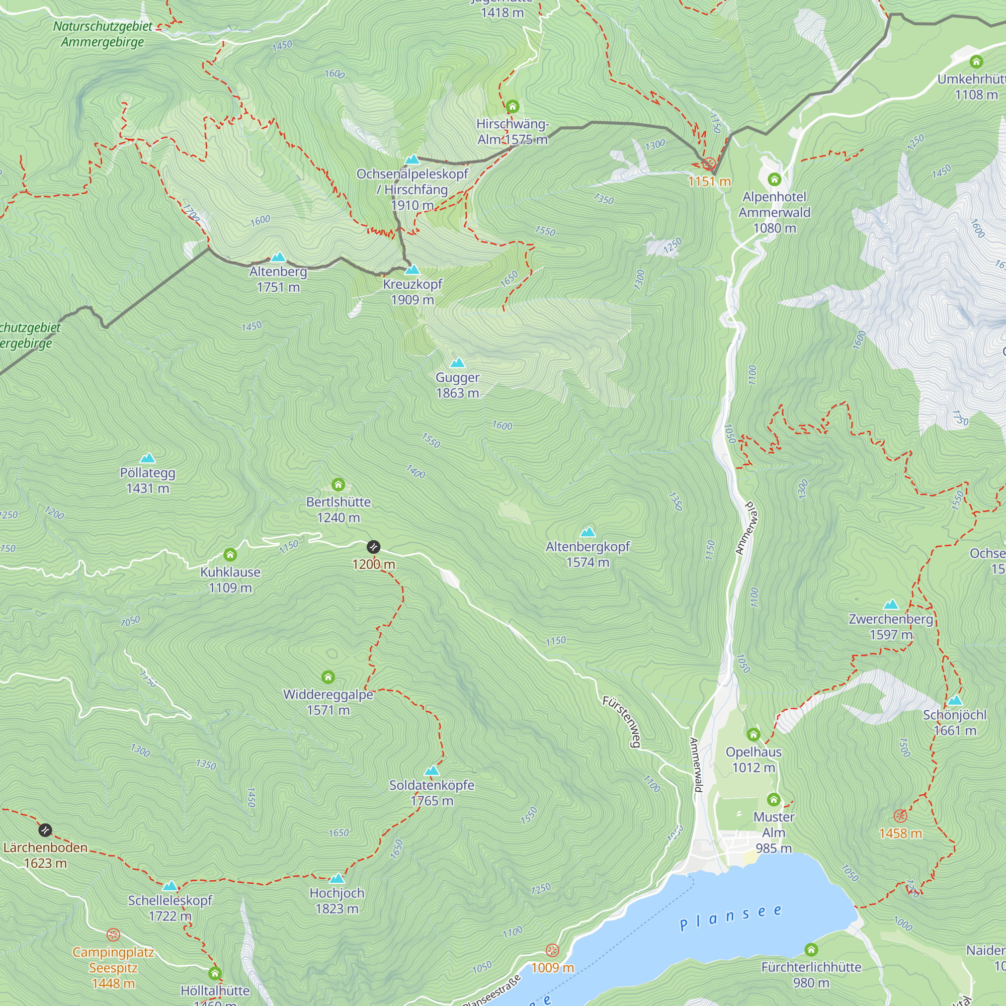 Altenberghütte map