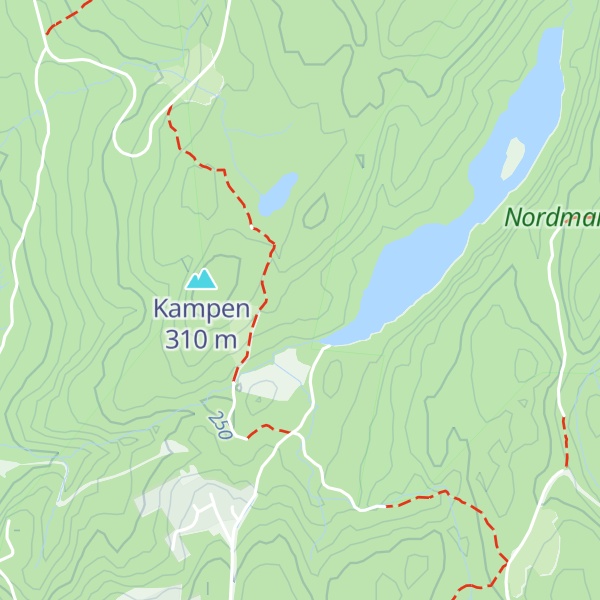Map of Trollhaug