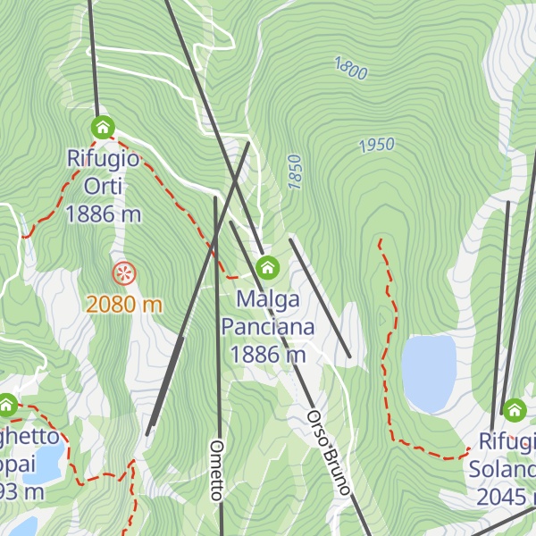 Map of Malga Panciana