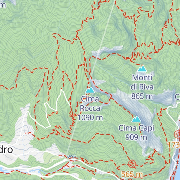 Map of Cima Rocca
