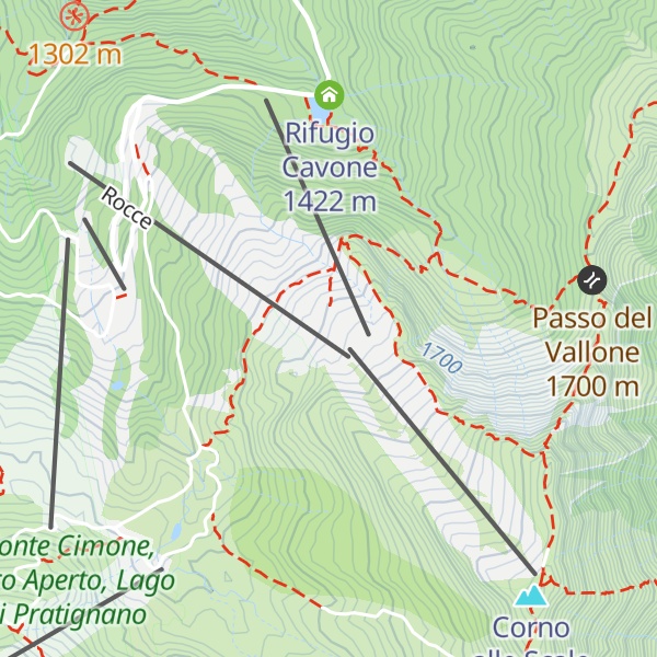 Map of Rifugio Rocce