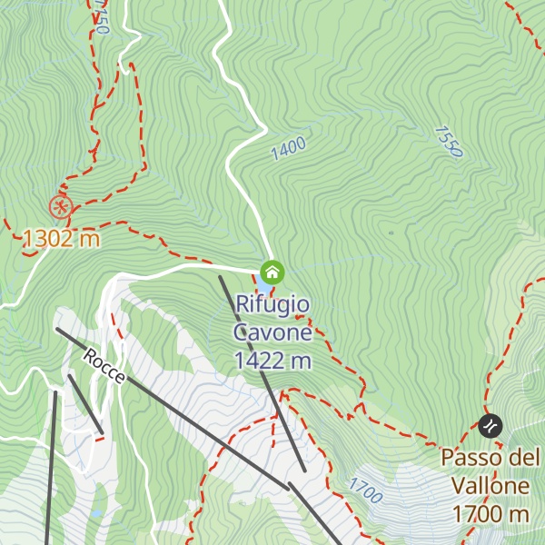 Map of Rifugio Cavone