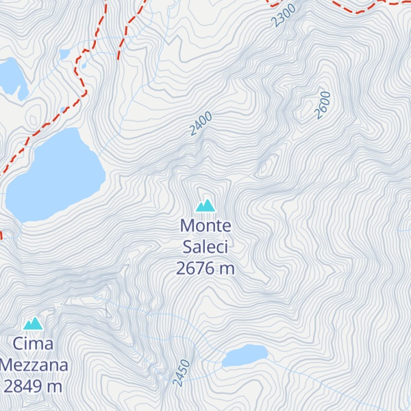 Map of Monte Saleci