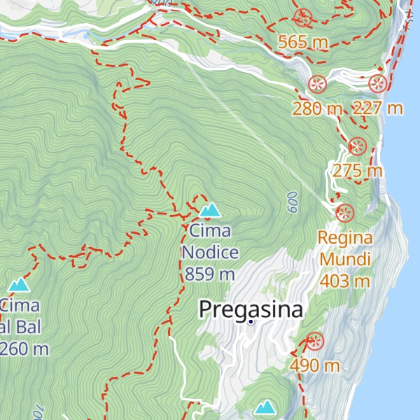 Map of Cima Nodice