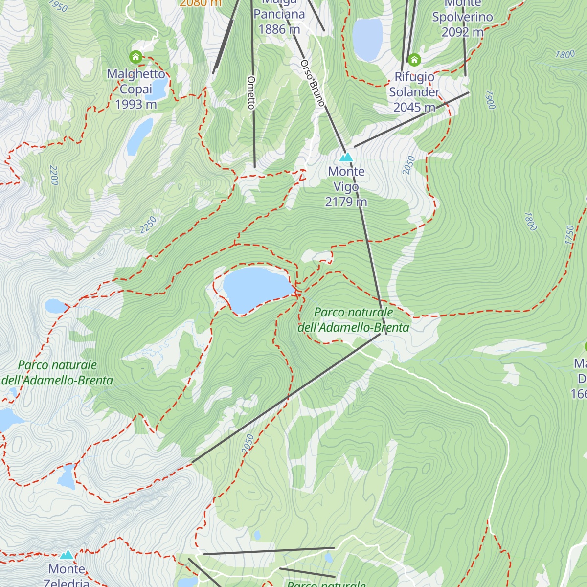 Rifugio Malghette map