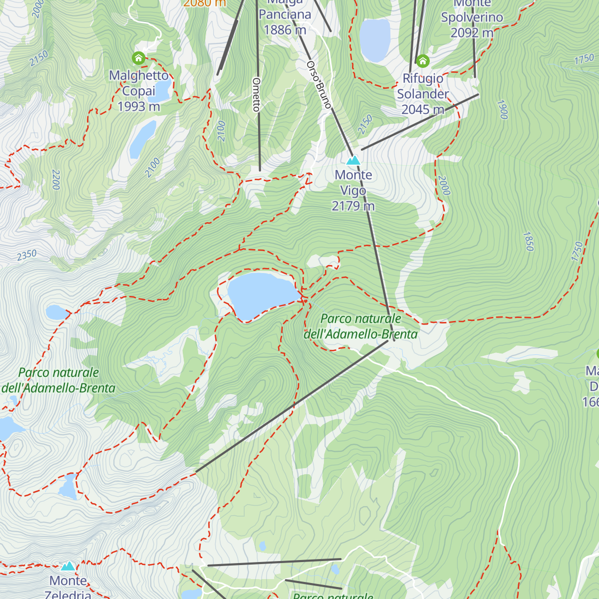 Rifugio Malghette map