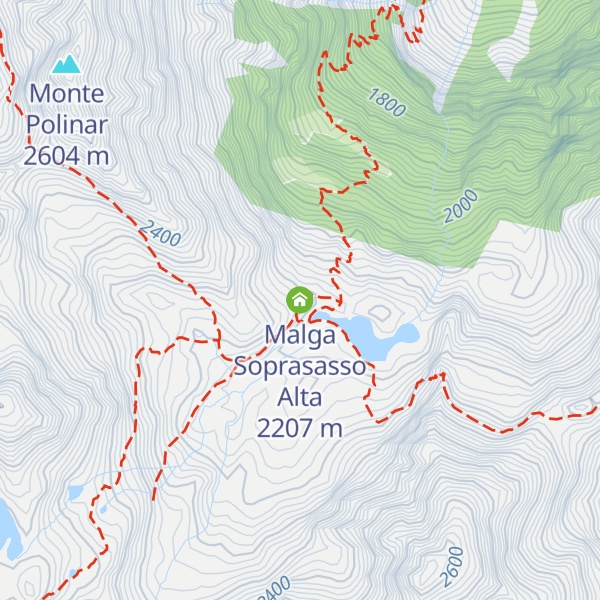Map of Malga Soprasasso Alta