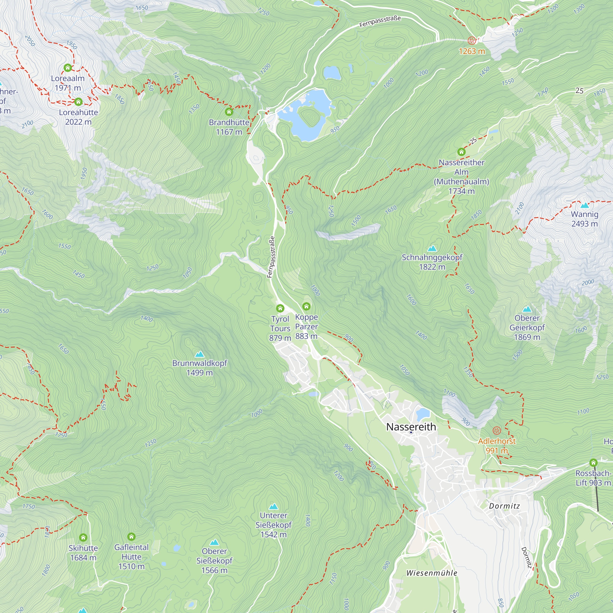 Koppe Parzer map