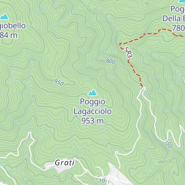 Map of Poggio Lagacciolo
