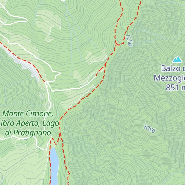 Map of Monte Serrasiccia