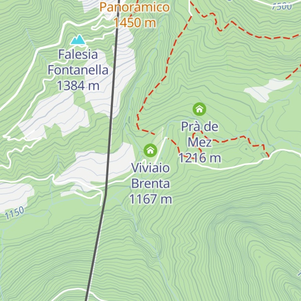 Map of Viviaio Brenta