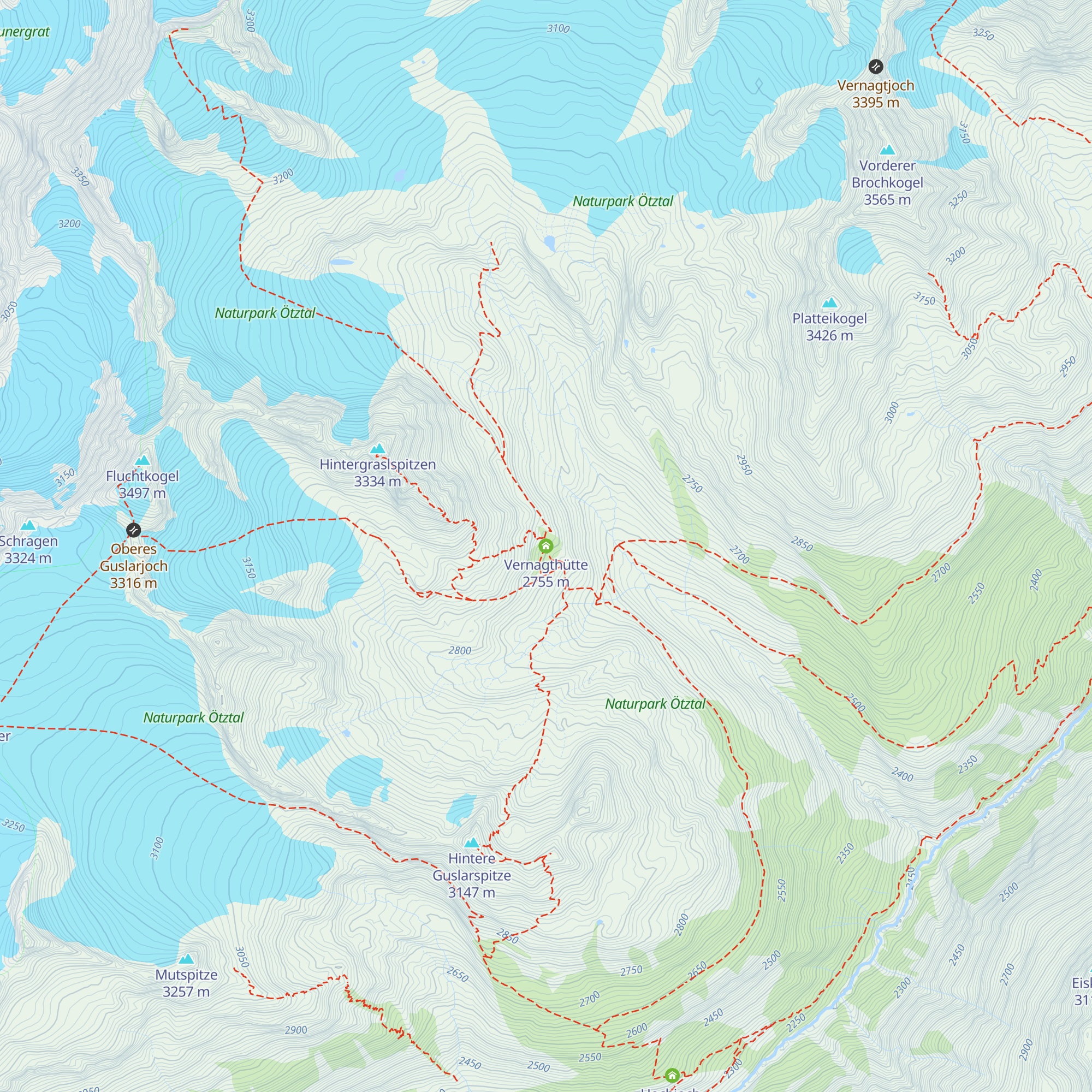 Vernagthütte map