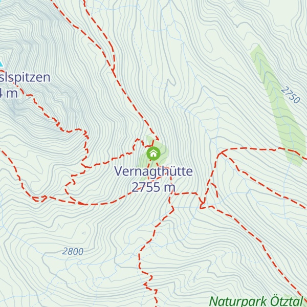 Map of Vernagthütte