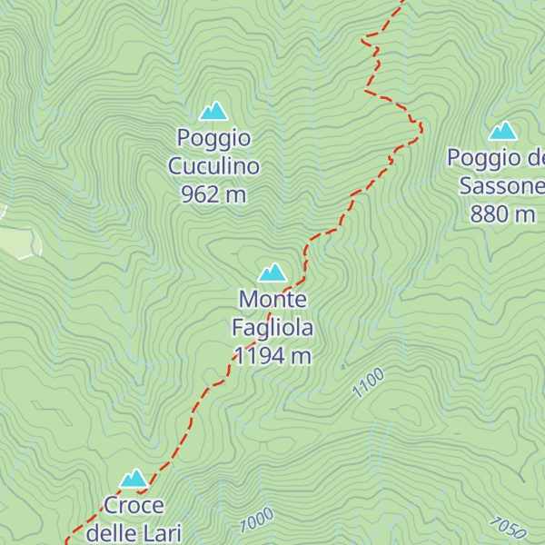Map of Monte Fagliola