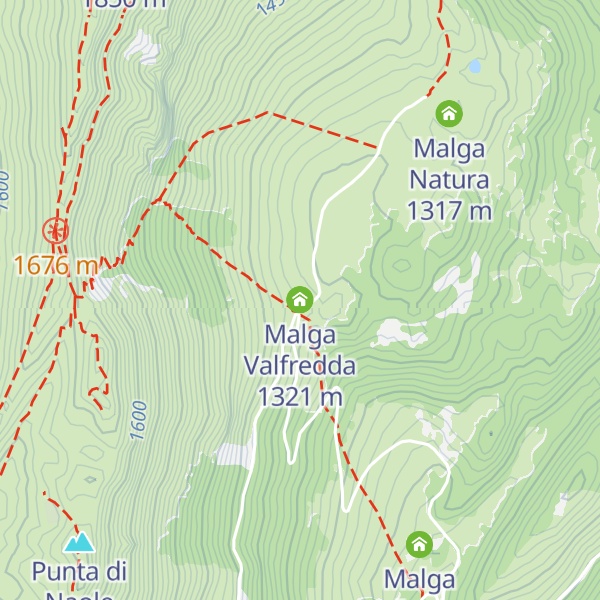 Map of Malga Valfredda
