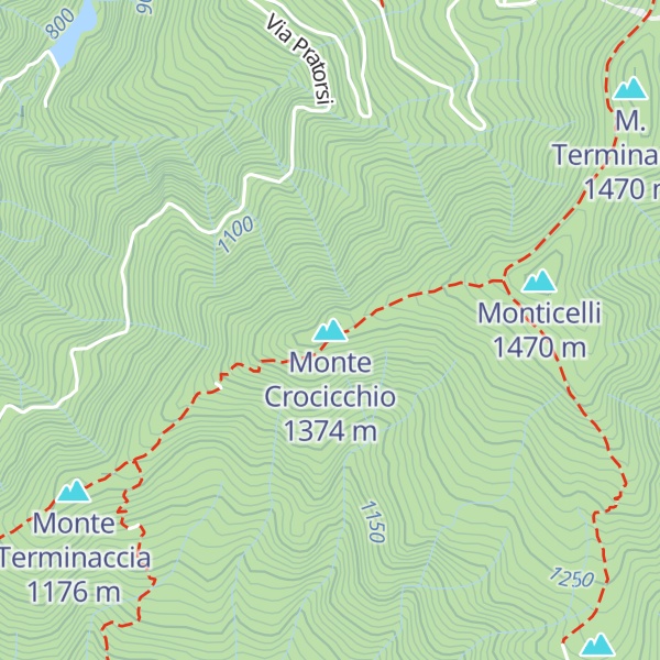 Map of Monte Crocicchio