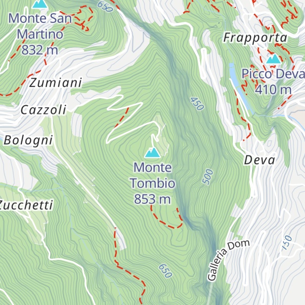 Map of Monte Tombio