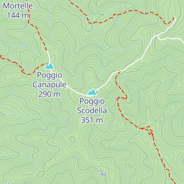 Map of Poggio Scodella